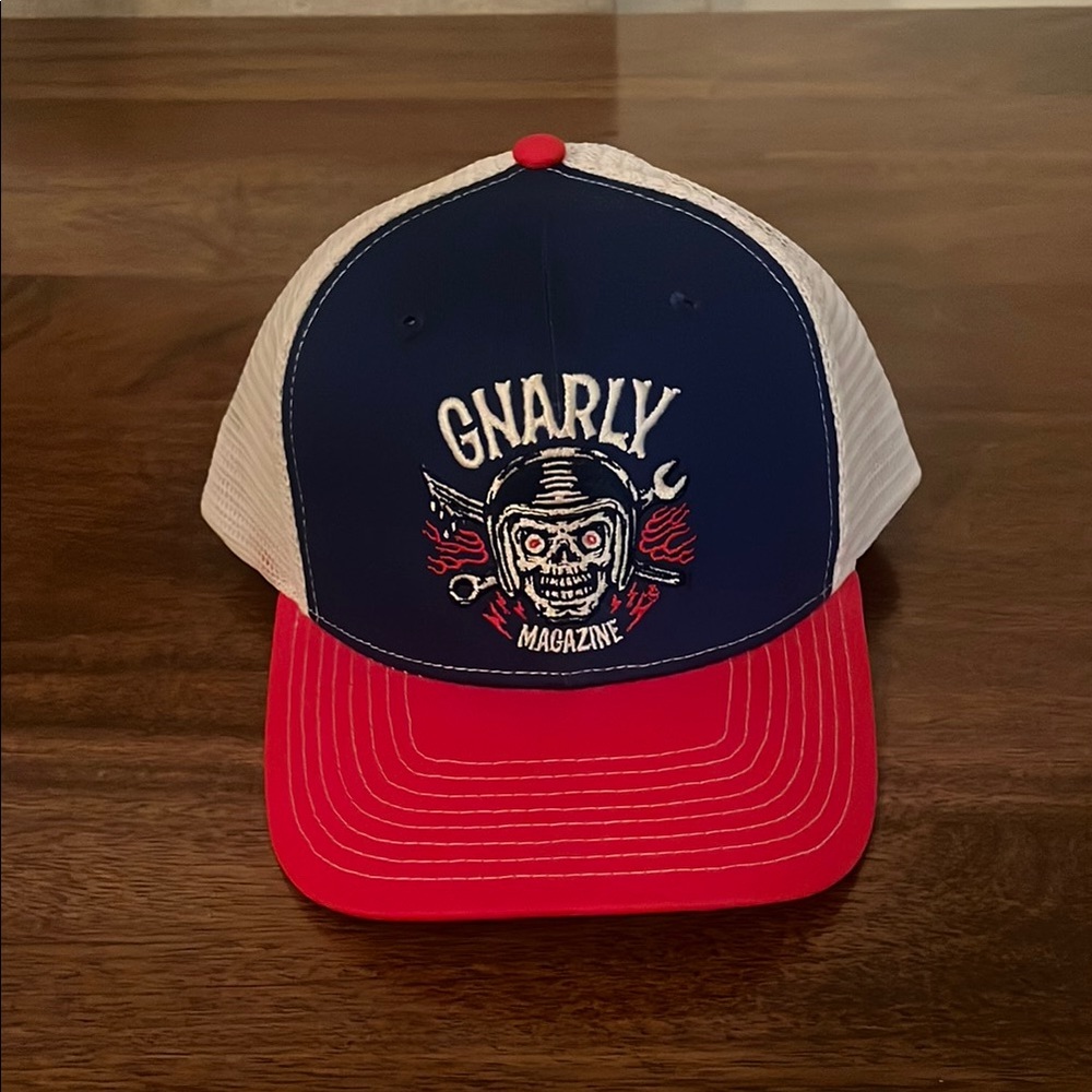 Gnarly Red and Blue Cap